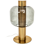 Настольная лампа со стеклянным плафоном Elario Metal Glass Table Lamp варинант исполнения - 1 | Loft Concept в Челябинске