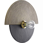 Круглый настенный фактурный светильник Textured Disc варинант исполнения - 1 | Loft Concept в Челябинске