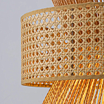 Подвесной светильник с абажуром из натуральных материалов Light Inside the Cell варинант исполнения - 4 | Loft Concept в Челябинске