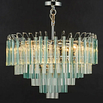 Дизайнерская люстра AQUA Blue Lagoon бирюзовое стекло несколько ярусов варинант исполнения - 6 | Loft Concept в Челябинске