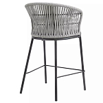 Стул барный с декоративным плетением на спинке и подлокотниках Chair Weave варинант исполнения - 3 | Loft Concept в Челябинске