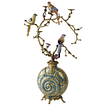 Бронзовый подсвечник Птичий рай Flora варинант исполнения - 2 | Loft Concept в Челябинске