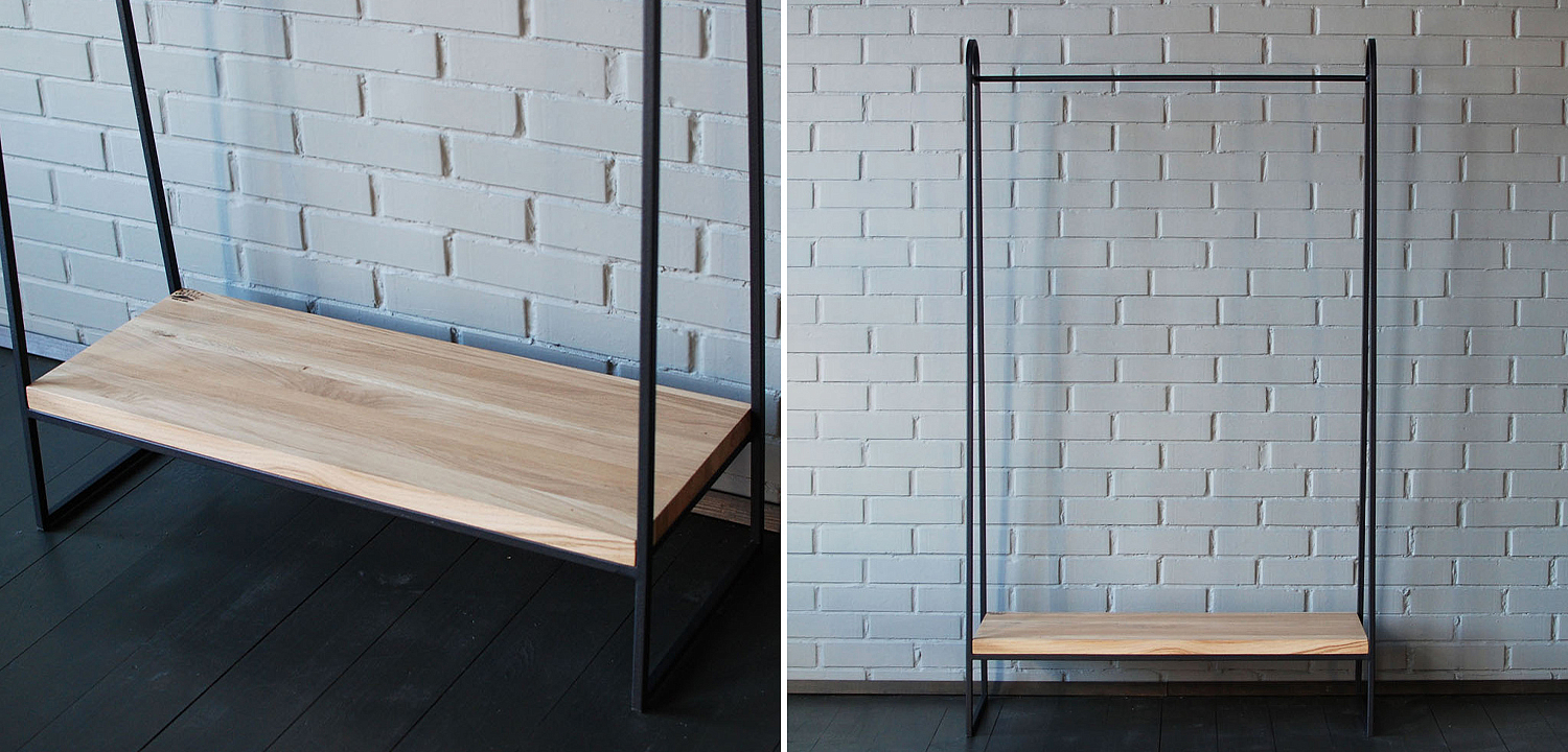 Рейл Amba Industrial Metal Rust Clothes Rail Рейл Amba Industrial Metal Rust Clothes Rail - Loft-Concept в Челябинске