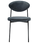 Стул металлический с мягкой спинкой и сиденьем из велюра Alfie Chair варинант исполнения - 5 | Loft Concept в Челябинске