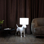 Лампа COLLECTION OF DOGS с абажуром Бультерьер варинант исполнения - 3 | Loft Concept в Челябинске