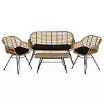 Кушетка плетеная из ротанга Wicker Сouch варинант исполнения - 5 | Loft Concept в Челябинске