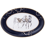 Сервиз обеденный из фарфора с изображением лошадей на 6 персон 23 предмета Porcelain Horse Set варинант исполнения - 2 | Loft Concept в Челябинске