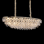 Люстра овальная с каскадом из подвесных прозрачных элементов Attractiveness варинант исполнения - 2 | Loft Concept в Челябинске