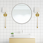 Бра с белым абажуром в форме конуса и прозрачным декоративным кольцом Quoizel варинант исполнения - 13 | Loft Concept в Челябинске