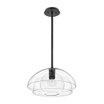 Подвесной светильник с прозрачным двойным стеклянным плафоном в форме купола и внутренней сферой Hinkley варинант исполнения - 2 | Loft Concept в Челябинске