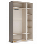 Шкаф трёхдверный с 1-ой зеркальной дверью Satin Furniture варинант исполнения - 3 | Loft Concept в Челябинске