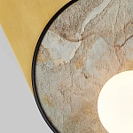 Бра с каменным диском в металлической раме Sandstone Painting варинант исполнения - 2 | Loft Concept в Челябинске