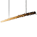 Люстра линейная светодиодная из необработанных кристаллов Mountain Comet варинант исполнения - 5 | Loft Concept в Челябинске