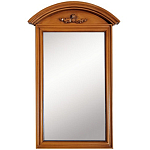 Настенное зеркало в деревянной раме орехового цвета Guirlande de Roses Walnut Color Mirror варинант исполнения - 1 | Loft Concept в Челябинске
