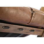 Двухместный диван Duncan винтажная коричневая кожа варинант исполнения - 3 | Loft Concept в Челябинске