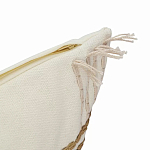 Чехол на подушку с вышивкой в виде геометрических узоров Beige Calista Rect варинант исполнения - 3 | Loft Concept в Челябинске