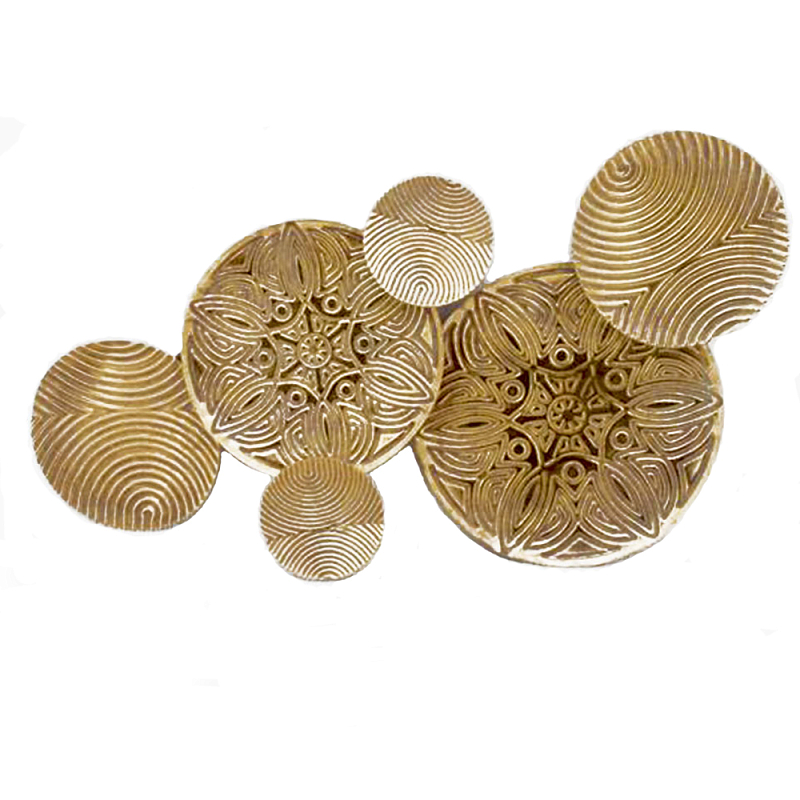 Панно настенное Blank Sheet Gold Ornament Золотой Панно настенное Blank Sheet Gold Ornament Золотой в Челябинске | Loft Concept