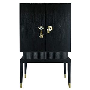 Кабинетный шкаф Elsa Dreams Black с 2-мя ящиками