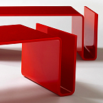 Дизайнерский кофейный стол Poltronova T01 Red Coffee Table варинант исполнения - 6 | Loft Concept в Челябинске