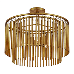 Потолочный светильник двухъярусный золотого цвета Metal Tentacles варинант исполнения - 2 | Loft Concept в Челябинске