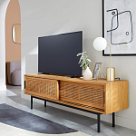 ТВ-тумба с плетеным декором Tate Wicker TV Stand варинант исполнения - 5 | Loft Concept в Челябинске