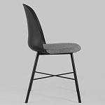 Стул из прочного пластика на металлическом основании Anora Black варинант исполнения - 3 | Loft Concept в Челябинске