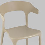 Бежевый стул из прочного PP-пластика JORIS варинант исполнения - 7 | Loft Concept в Челябинске