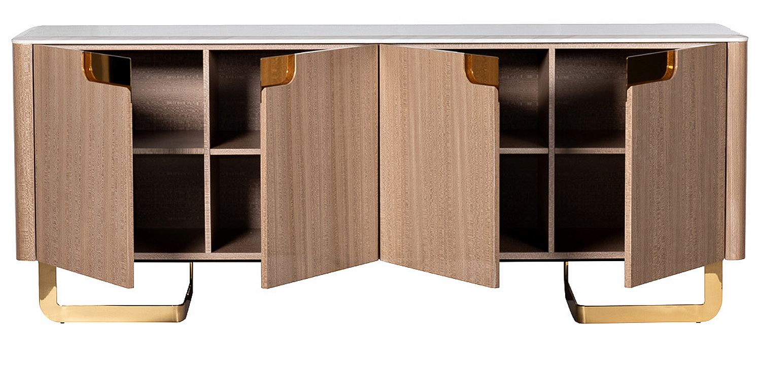 Комод длинный на металлических ножках Bertran Chest of Drawers Комод длинный на металлических ножках Bertran Chest of Drawers - Loft-Concept в Челябинске