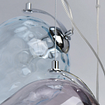 Люстра каскадная с 9-ю разноцветными стеклянными плафонами Kaleido варинант исполнения - 11 | Loft Concept в Челябинске