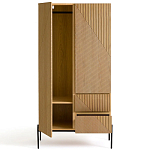 Шкаф с геометрическим рисунком на дверцах Anders Light Wood варинант исполнения - 3 | Loft Concept в Челябинске