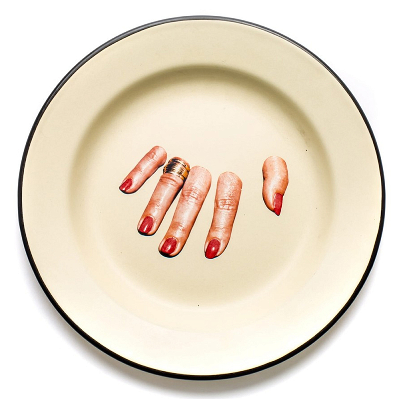 Тарелка Seletti Fingers Бежевый Мульти Тарелка Seletti Fingers Бежевый Мульти в Челябинске | Loft Concept