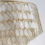 Люстра многоярусная с декором из натуральной морской ракушки Iridescent Light варинант исполнения - 8 | Loft Concept в Челябинске