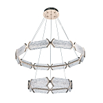 Люстра с 2-мя кольцами с текстурным природным рисунком IceFlame варинант исполнения - 9 | Loft Concept в Челябинске