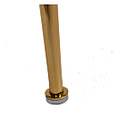 Стул велюровый хаки на золотистых металлических ножках Vendramin Chair варинант исполнения - 6 | Loft Concept в Челябинске