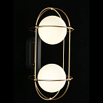 Бра настенное с 2 белыми плафонами Karina варинант исполнения - 2 | Loft Concept в Челябинске