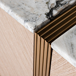 Тумба под телевизор с мраморной столешницей Uniqueness Marble варинант исполнения - 3 | Loft Concept в Челябинске