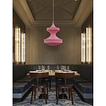 Подвесной вязаный розовый светильник «Моника» варинант исполнения - 2 | Loft Concept в Челябинске