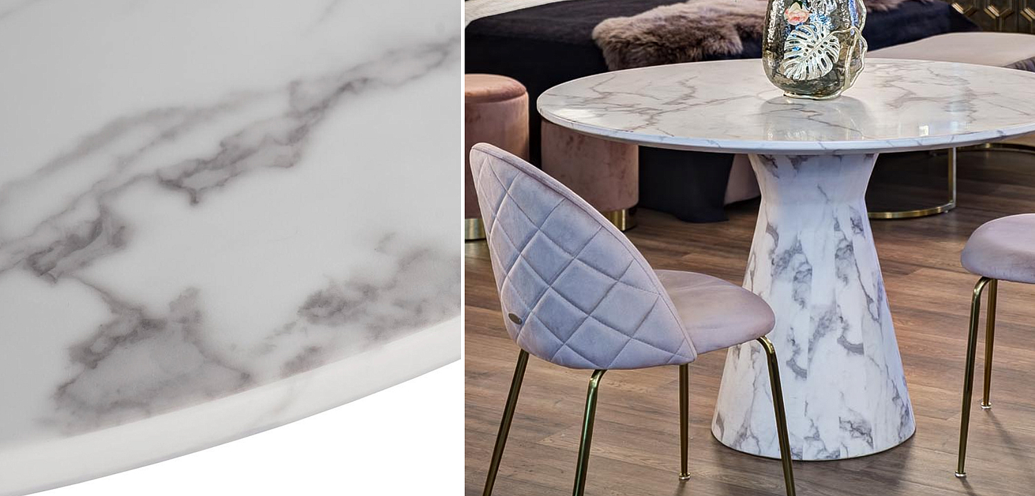 Обеденный стол Adongo White Обеденный стол Adongo White - Loft-Concept в Челябинске