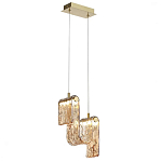 Подвесной светильник волнистой формы из фактурного стекла Wave варинант исполнения - 3 | Loft Concept в Челябинске