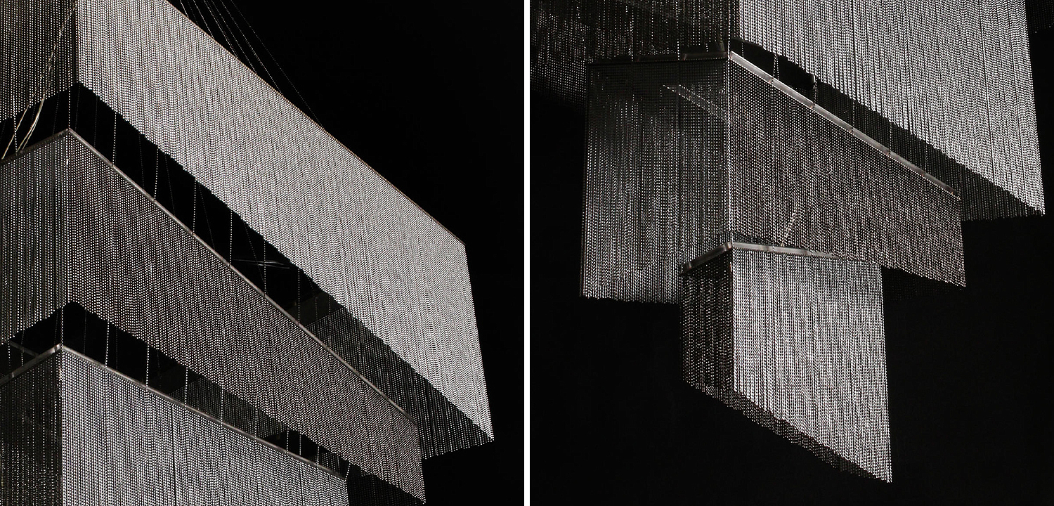 Люстра Серебряные цепочки Willowlamp Geometric Storm Silver Люстра Серебряные цепочки Willowlamp Geometric Storm Silver - Loft-Concept в Челябинске