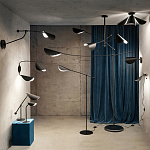 Бра с поворотным плафоном Aracea Black Wall Lamp варинант исполнения - 4 | Loft Concept в Челябинске