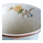 Ваза из голубого фарфора с бронзовыми элементами Blue Garden варинант исполнения - 4 | Loft Concept в Челябинске