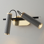 Бра с двумя цилиндрическими плафонами на магнитном креплении Bronze Concert варинант исполнения - 1 | Loft Concept в Челябинске