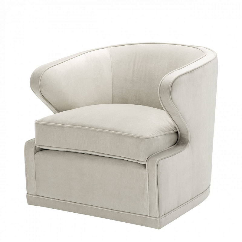Кресло Eichholtz Chair Dorset Pebble Grey Белый Кресло Eichholtz Chair Dorset Pebble Grey Белый в Челябинске | Loft Concept