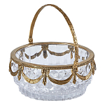 Корзиночка из прозрачного стекла с бронзовой ручкой Eden Garden варинант исполнения - 2 | Loft Concept в Челябинске