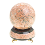 Часы настольные в виде шара из натурального камня Ball Stone Clock варинант исполнения - 3 | Loft Concept в Челябинске