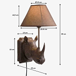 Бра Носорог Rhinoceros варинант исполнения - 7 | Loft Concept в Челябинске