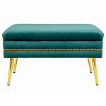 Мягкая банкетка с зоной для хранения Casket Green варинант исполнения - 1 | Loft Concept в Челябинске