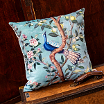 Подушка декоративная с изображением птицы в саду Chinoiserie Bird in the Garden Cushion варинант исполнения - 2 | Loft Concept в Челябинске