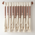 Плетеное настенное украшение с кистями Caballo Wall Hanging варинант исполнения - 3 | Loft Concept в Челябинске